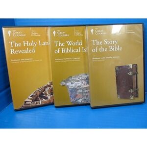 Great Courses Lot of 3 STORY OF THE BIBLE Holy Land Revealed Biblical Isreal DVD